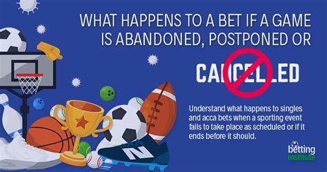 What Happens to a Bet if a Game is Abandoned, Postponed or Cancelled.